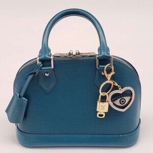 Authentic Louis Vuitton Lock & Key with unbranded Bagcharm, Keycharm 012526